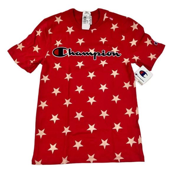 Champion Other - NWT Champion Men’s Red Cotton Heritage T-Shirt US S Star Align Tee | $55